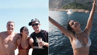 Jade Picon abre álbum de fim de ano, com fotos na praia e ao lado do irmão, Leo Picon