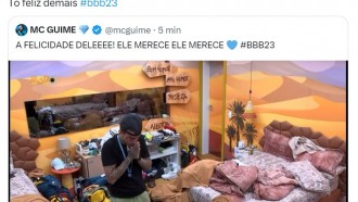 Lexa comemora Poder Supremo de MC Guimê no BBB 23: 'Meu presente de aniversário'