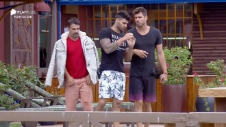 Jorge, Netto e Guilherme falam sobre próxima prova do reality