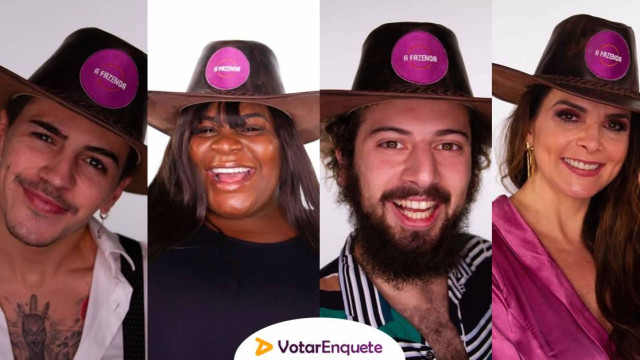 Biel, Cartolouco, Jojo Todynho e Luiza Ambiel formam a quarta roça