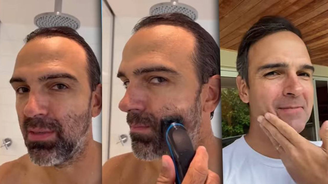 Tadeu Schimdt muda o visual e se anima para o BBB 23: 'Vamos lá?'